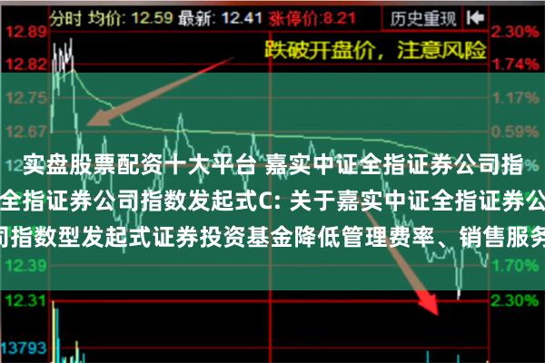 实盘股票配资十大平台 嘉实中证全指证券公司指数发起式A,嘉实中证全指证券公司指数发起式C: 关于嘉实中证全指证券公司指数型发起式证券投资基金降低管理费率、销售服务费率并修改基金合同的公告